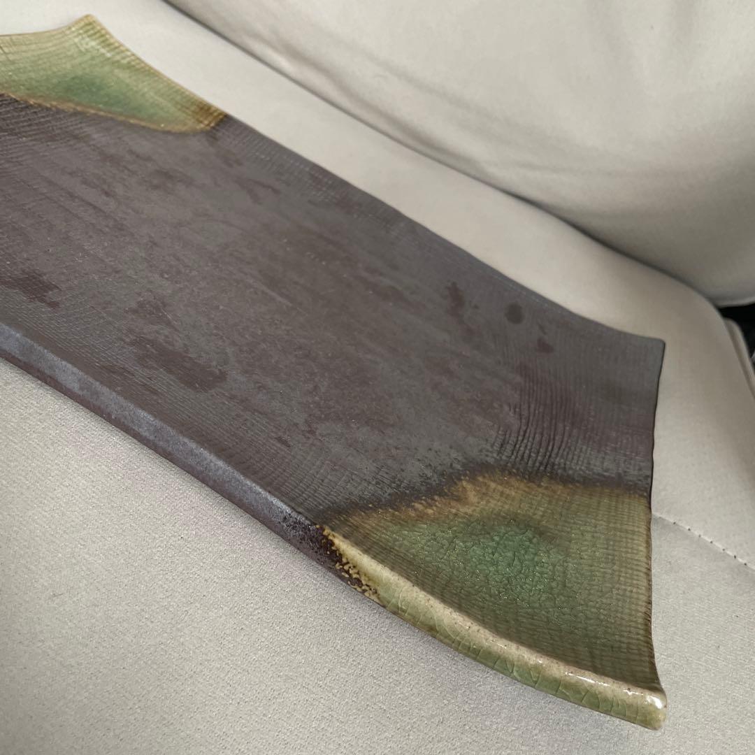 ヴィンテージ　陶磁器　大皿　角皿