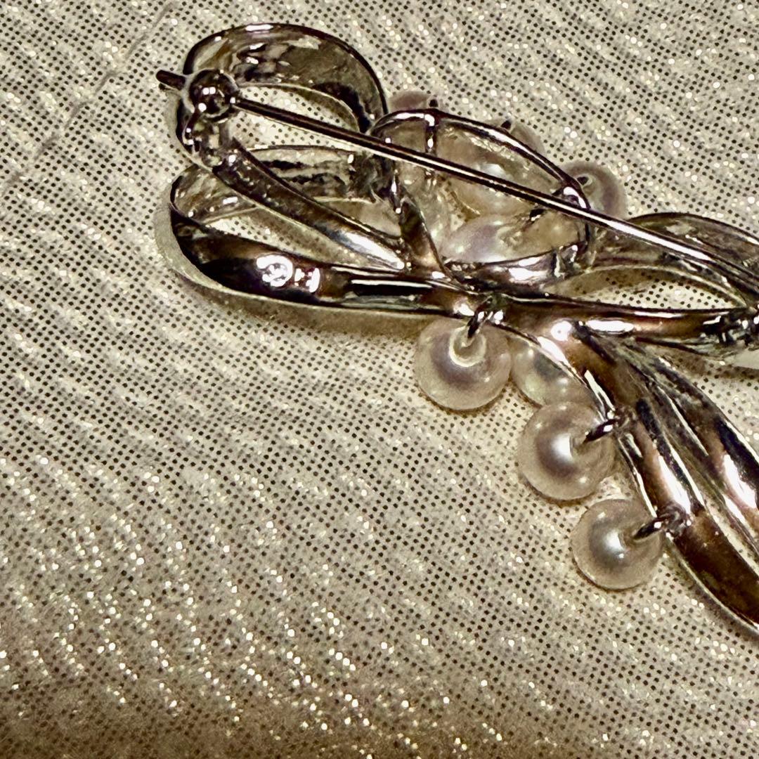 田崎真珠　アコヤ真珠　ブローチ　未使用