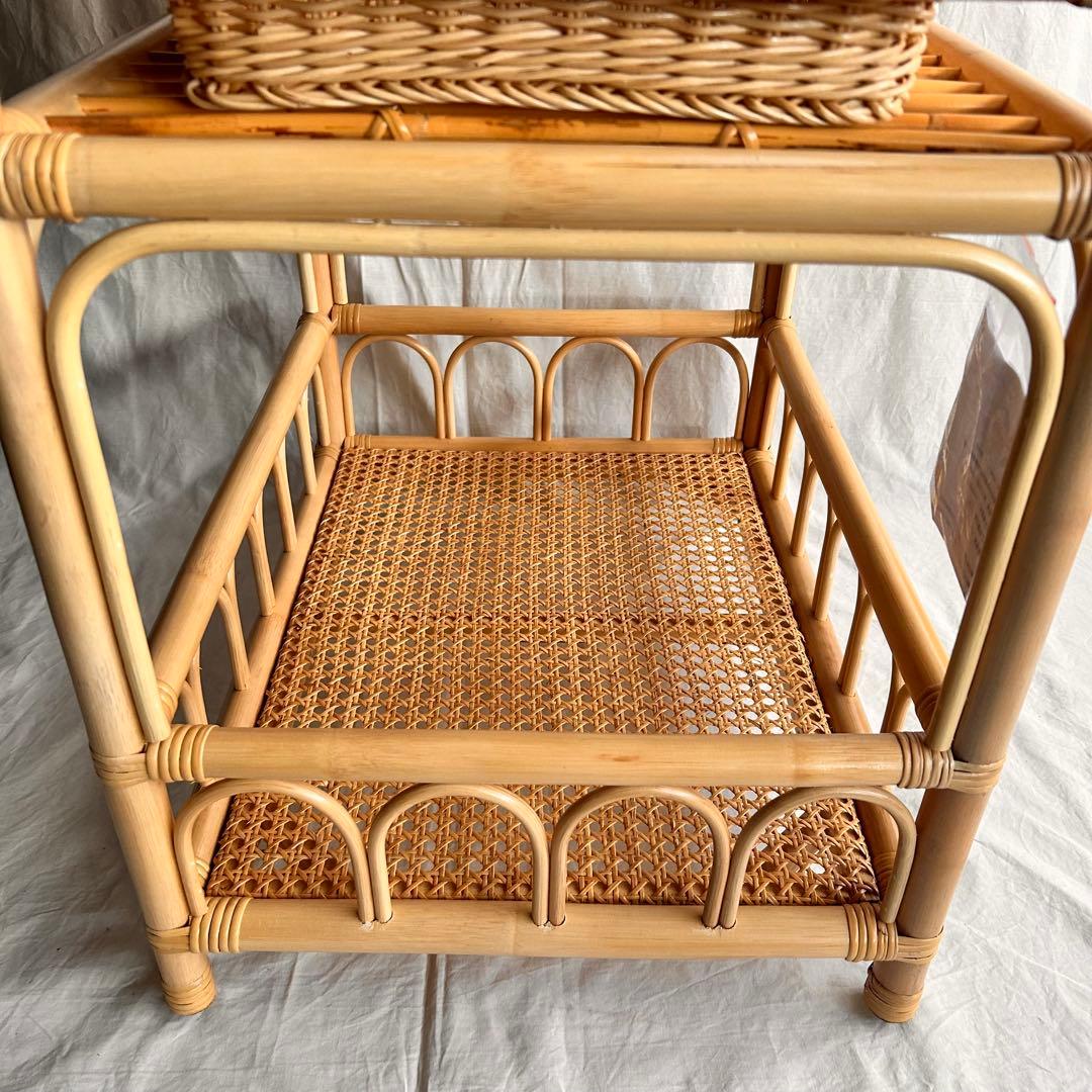 【新品・未使用品】脱衣所用ラタン収納