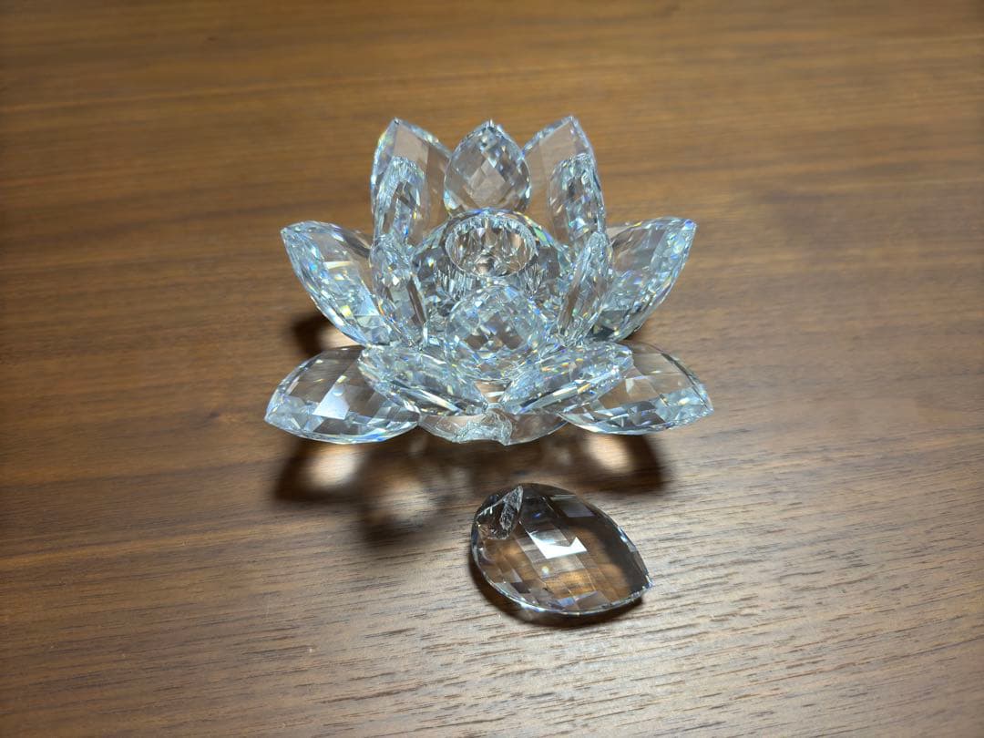 スワロフスキー スイレン L 置物 ガラス