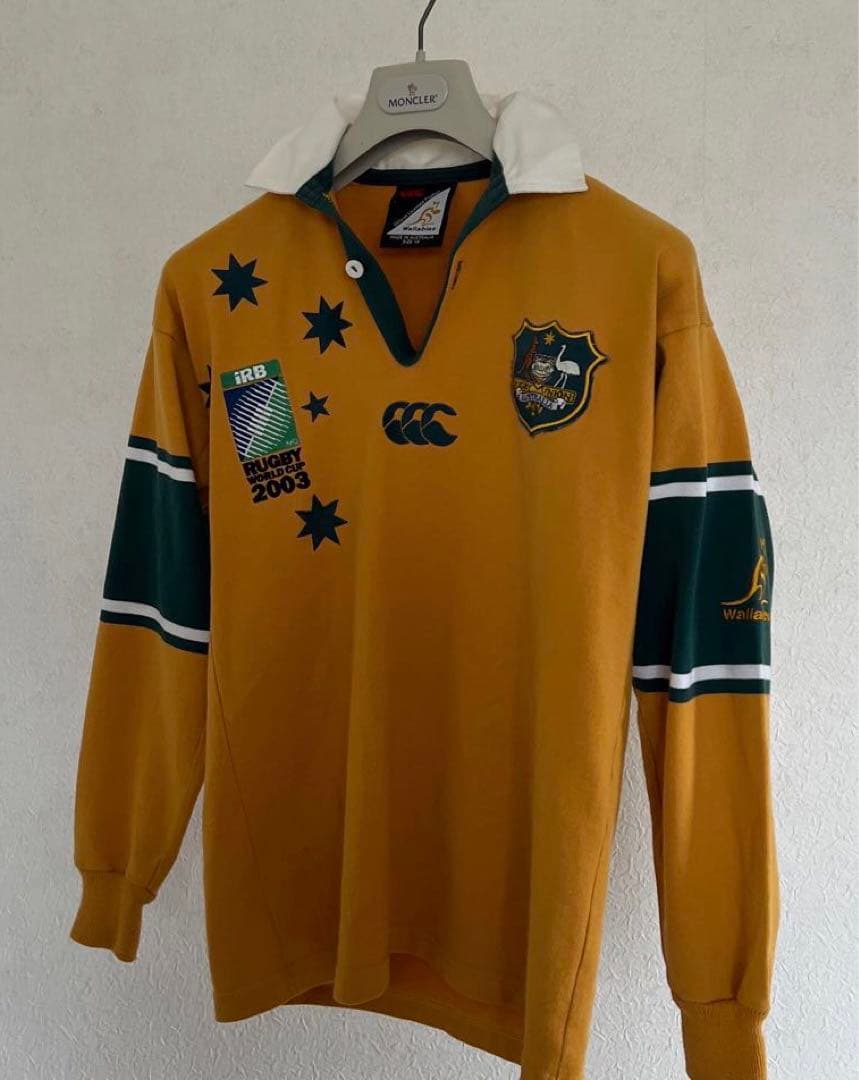 AUS製 オーストラリア代表 ワラビーズ ラグビー ジャージ ラガーシャツ XS