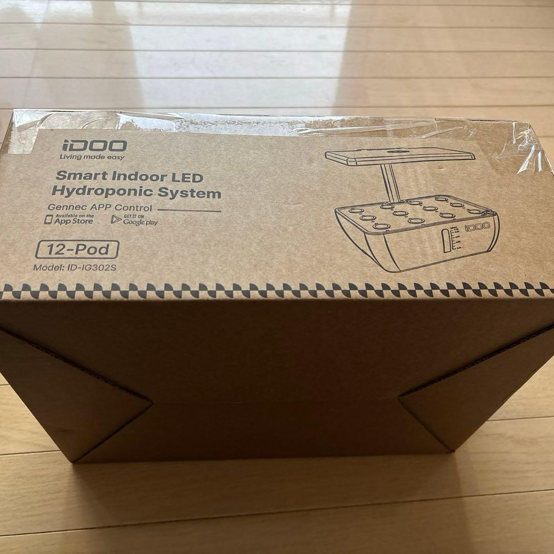 iDOO 水耕栽培セットID-IG302Sスマホ連動12株野菜栽培可能ホワイト