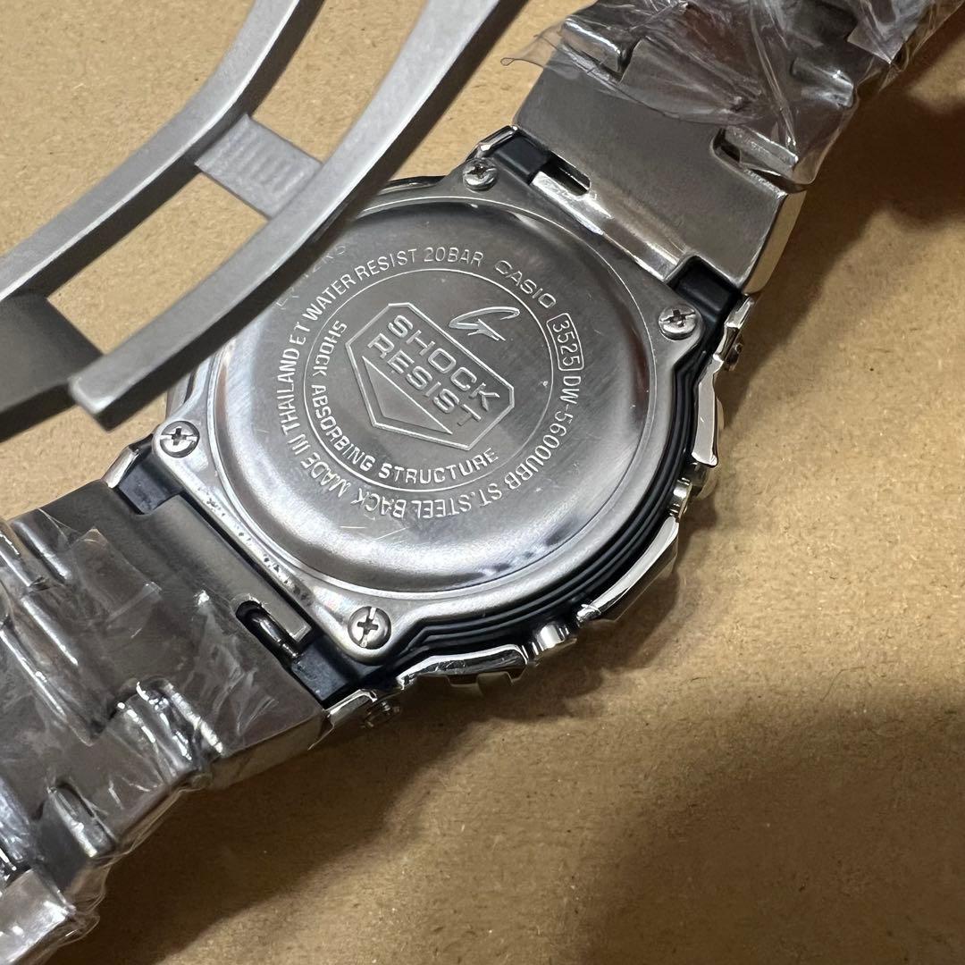 G-SHOCK DW-5600 メタルカスタム シルバー