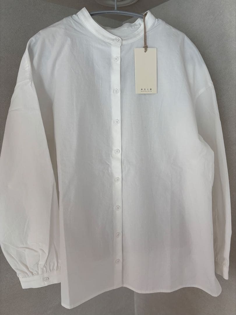 「しろくま」休日と詩　アコーディオンブラウス