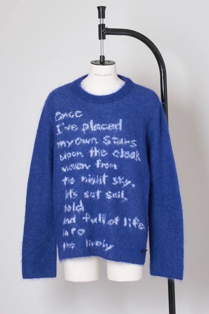 SHINYA KOZUKA モヘアニット ブルー
