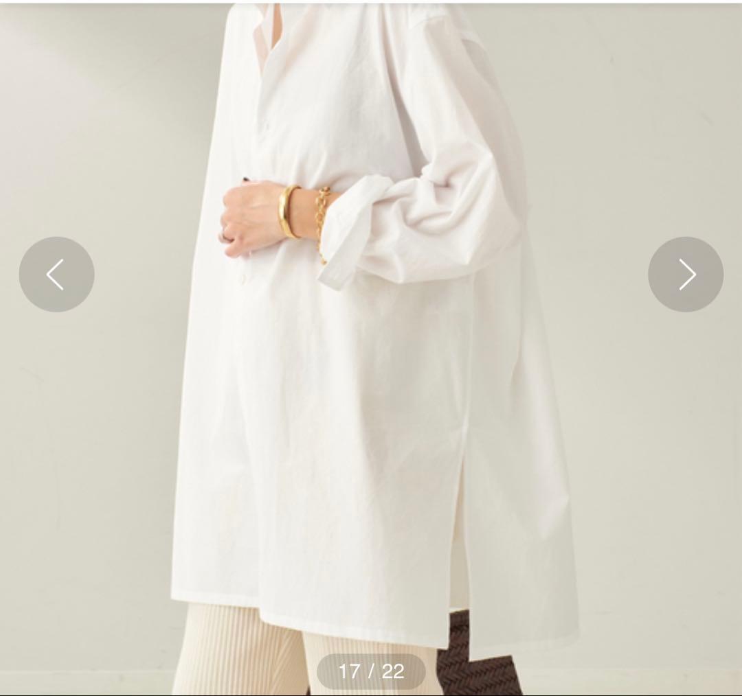 【新品未使用】プラージュウォッシャーロングシャツ