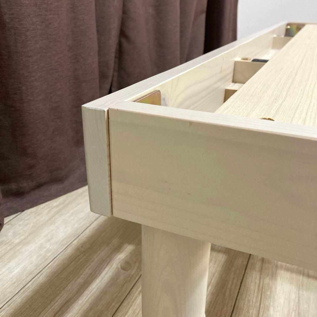 【自社配送エリア限定販売】オンラインショップ製品すのこベッドフレームSDサイズ