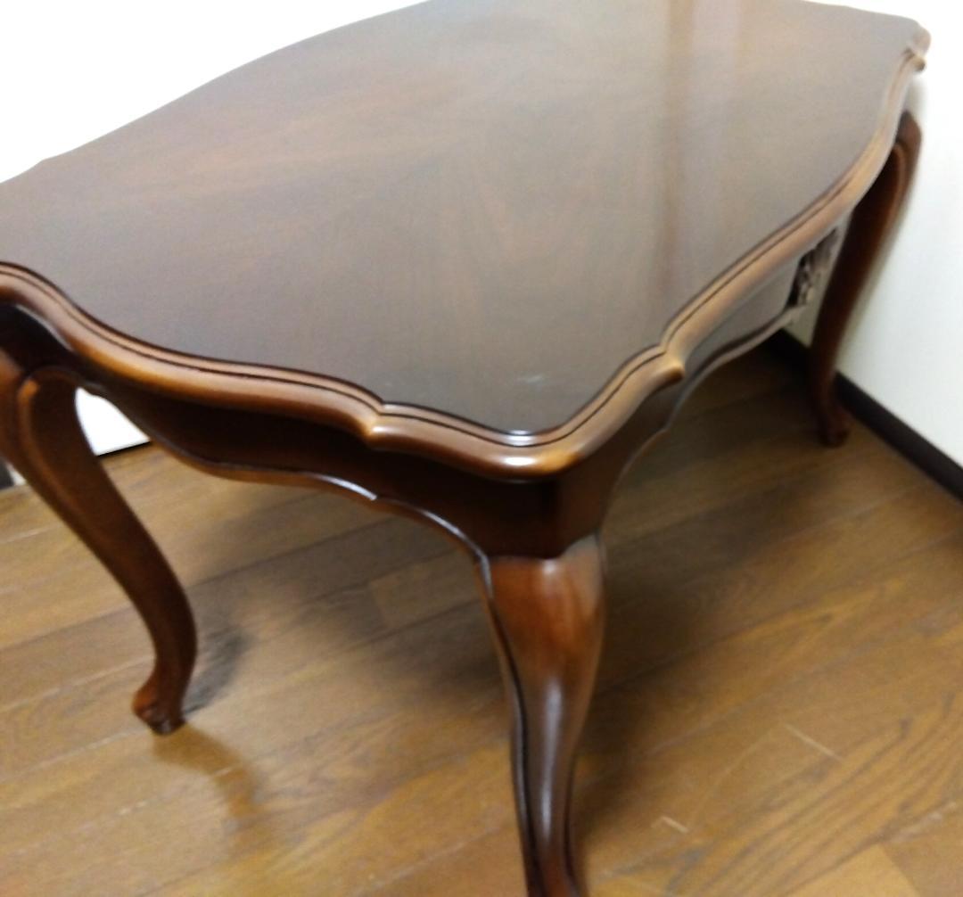 カリモク家具 センターテーブル オールドカリモク 美品 ブラウン 横幅73cm