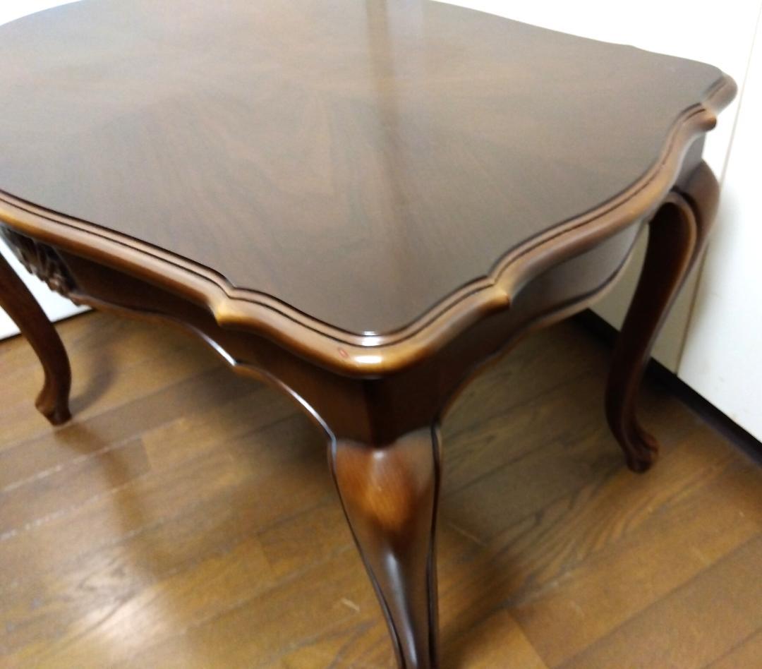 カリモク家具 センターテーブル オールドカリモク 美品 ブラウン 横幅73cm