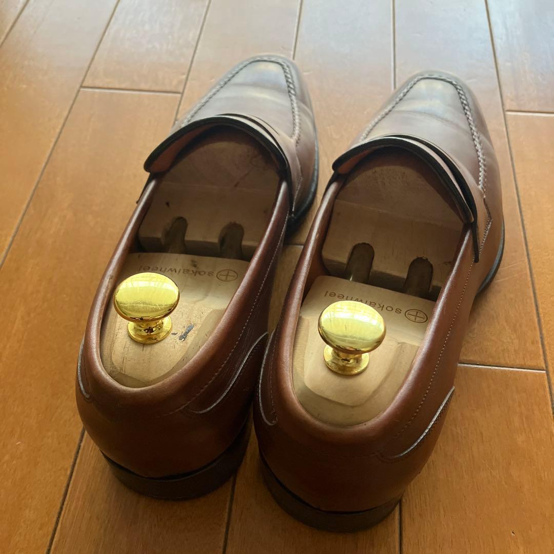お値引き. 美品⭐サントーニ　ローファー　ブラウン　サイズ7