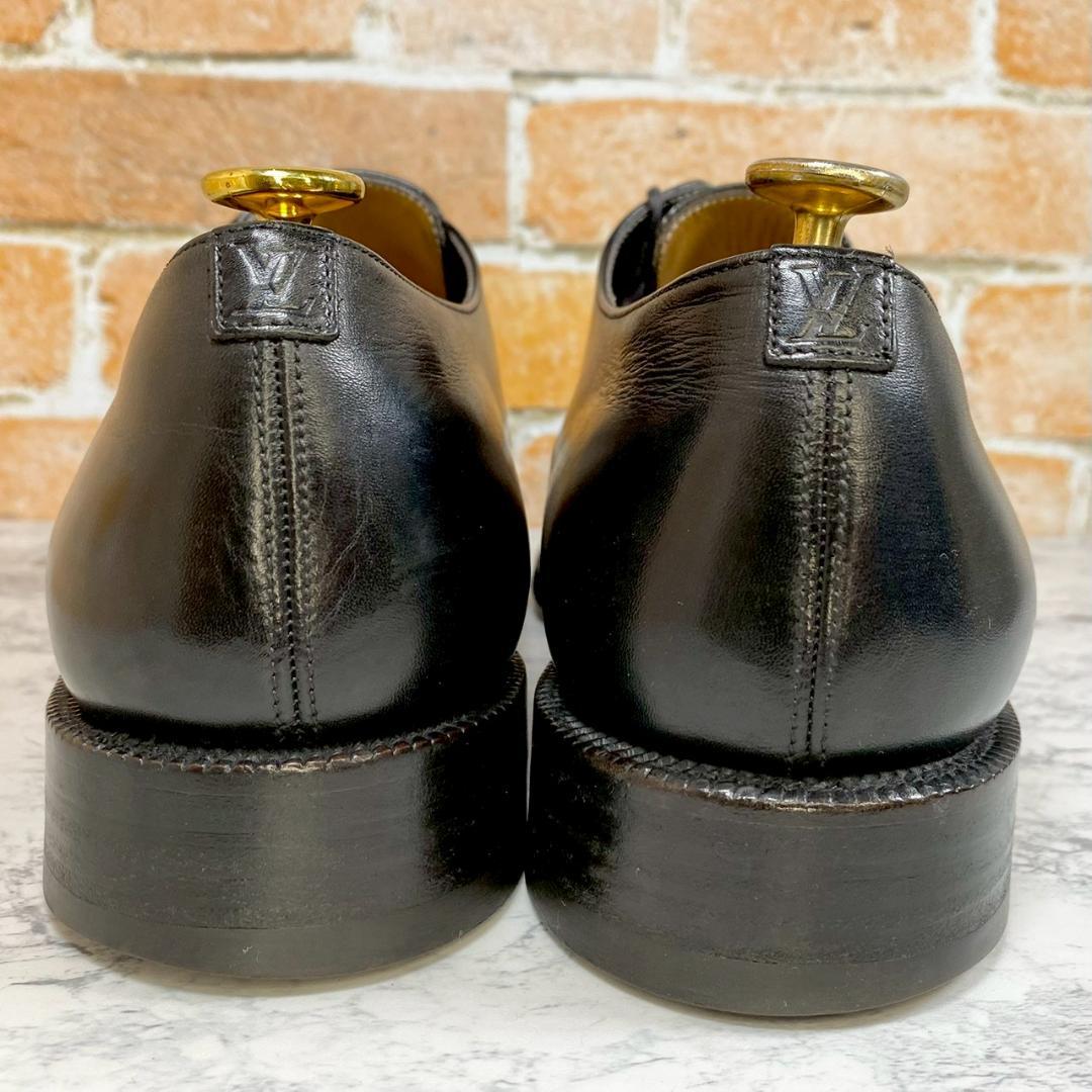 【メンズブランド革靴】　Louis Vuitton　7　黒　ストレートチップ