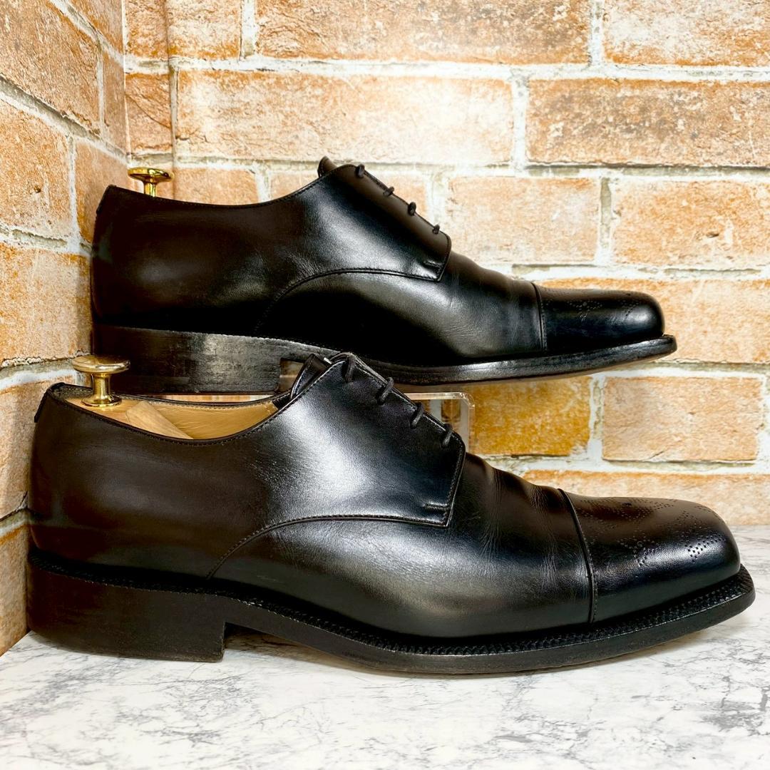 【メンズブランド革靴】　Louis Vuitton　7　黒　ストレートチップ