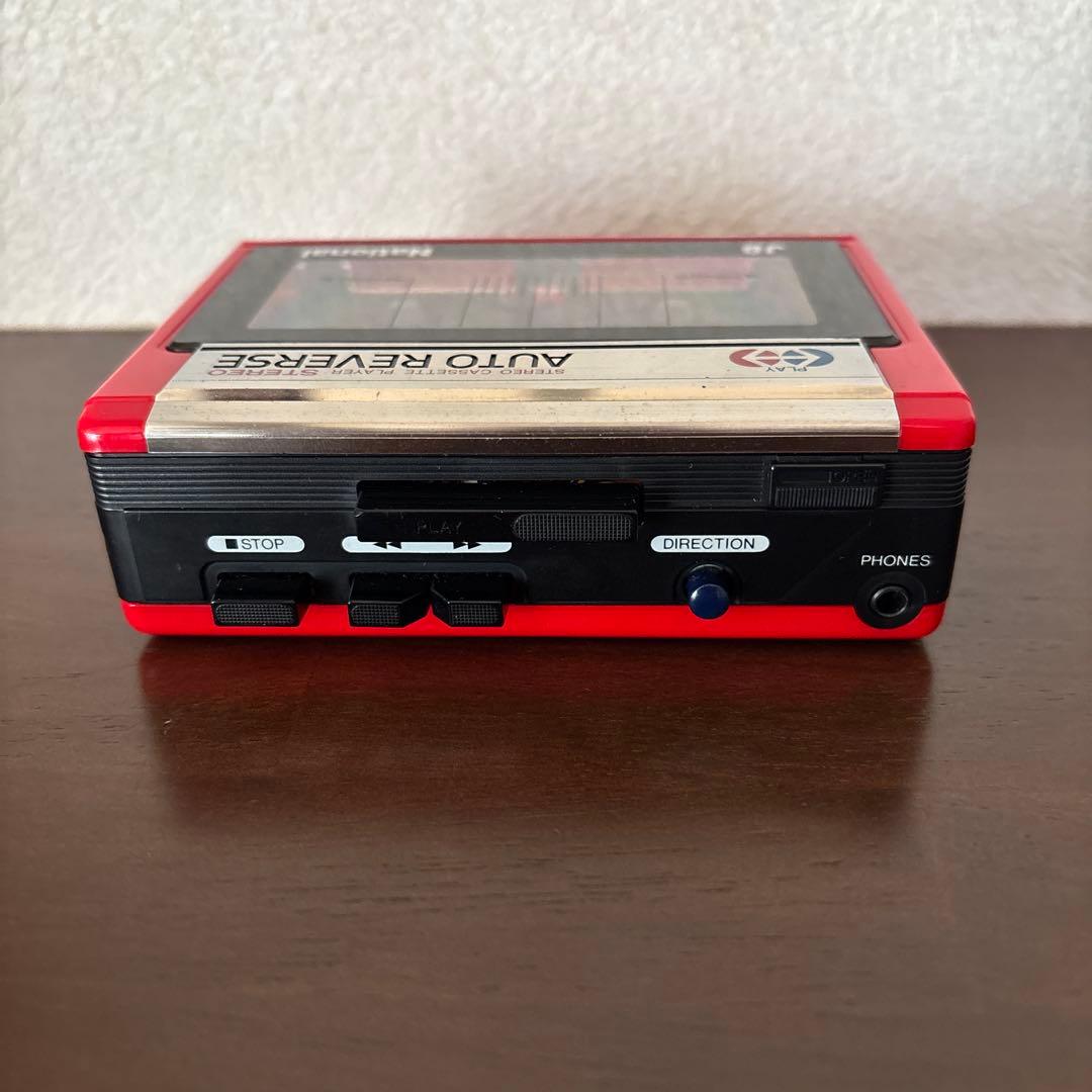 ★人気色レッド★ National カセットプレーヤー　RQ-J8