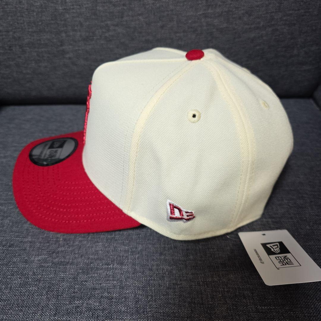 ニューエラ 9FORTY A-Frame ドジャース 逆ロゴ ホワイト レッド