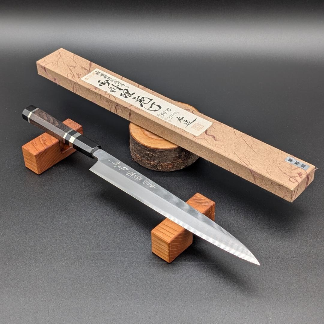 精魂道場 _ 柳刃包丁 _ 青二鋼 _ 本霞 _ 九寸(刃長270mm)