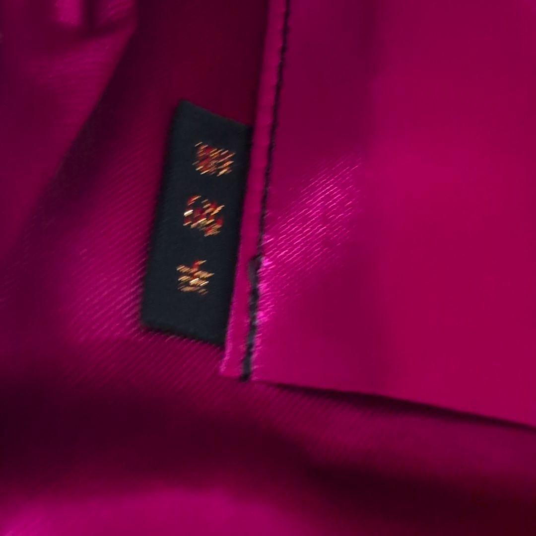 はな　ビーズ和装バック　花柄刺繍 　がま口バッグ　美品