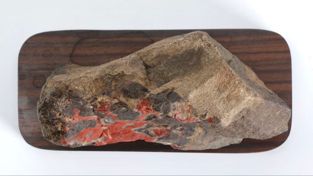 G*o様 菊花石 紋石 台座付 1167g 原石 鑑賞石 天然石 水石 黒曜石