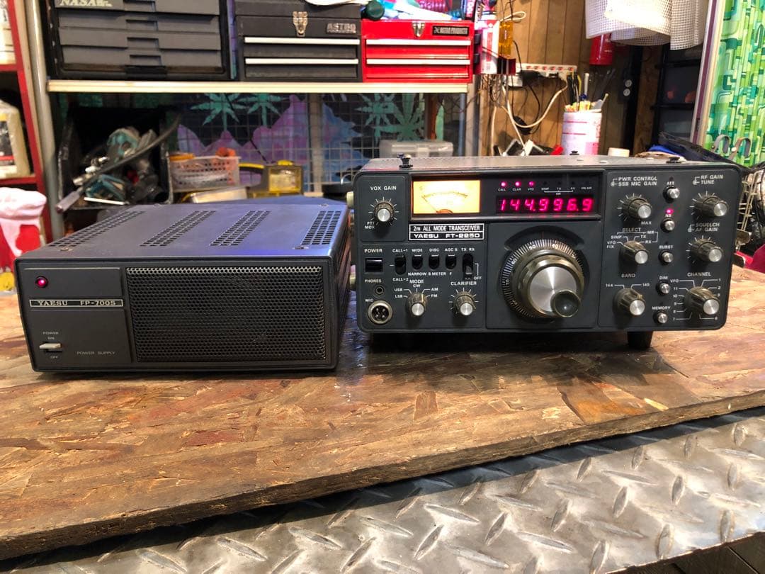 N*I様 Yaesu FT-225d トランシーバー FP-700S パワーサプ