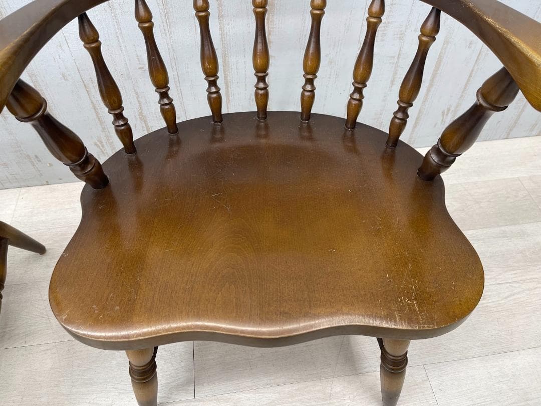 飛騨産業 キツツキ ウィンザーチェア ダイニングチェア 椅子 2脚 まとめて