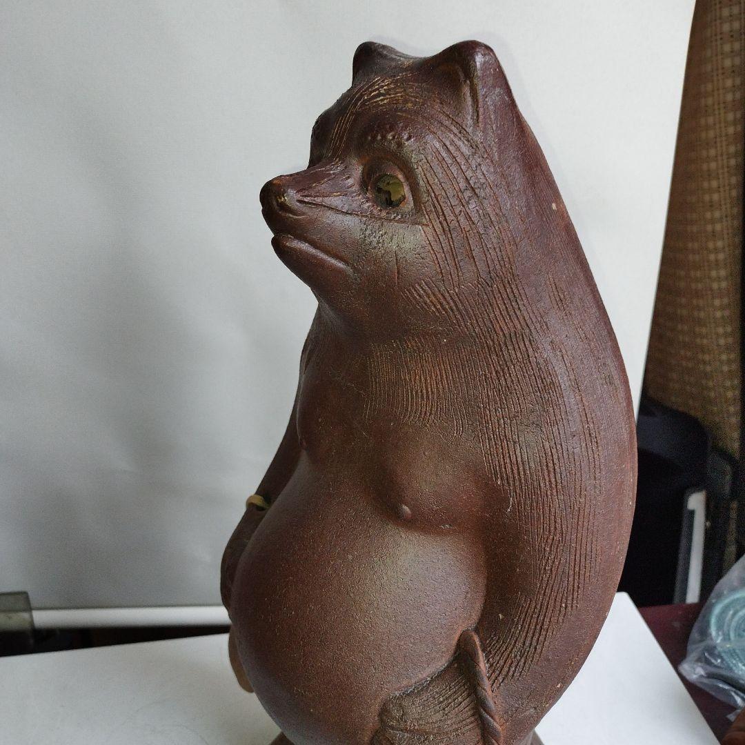 陶器製 たぬきの置物 約40センチm