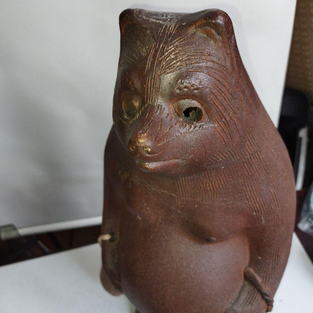 陶器製 たぬきの置物 約40センチm