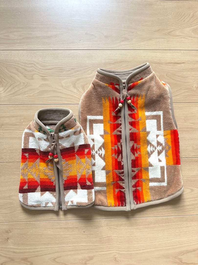 PENDLETON×entourage別注のドッグウェア犬服／ベージュ