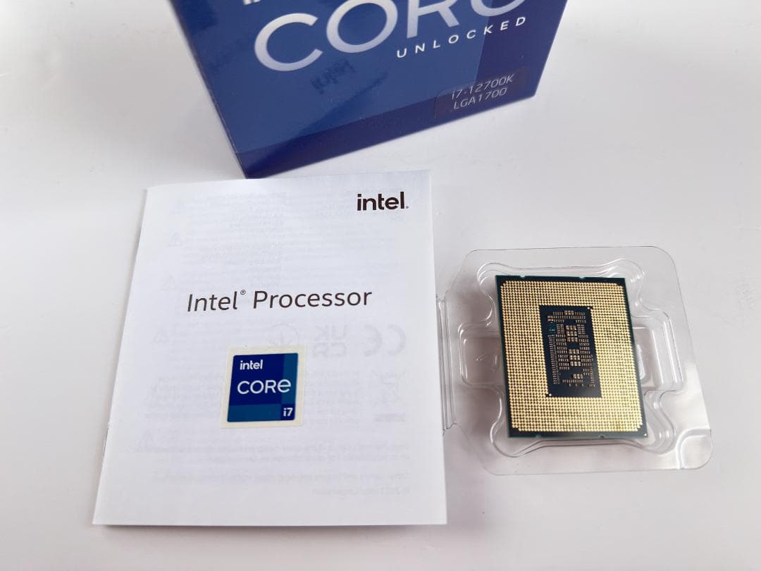 Intel Core i7 12700K BOX 動作確認済み