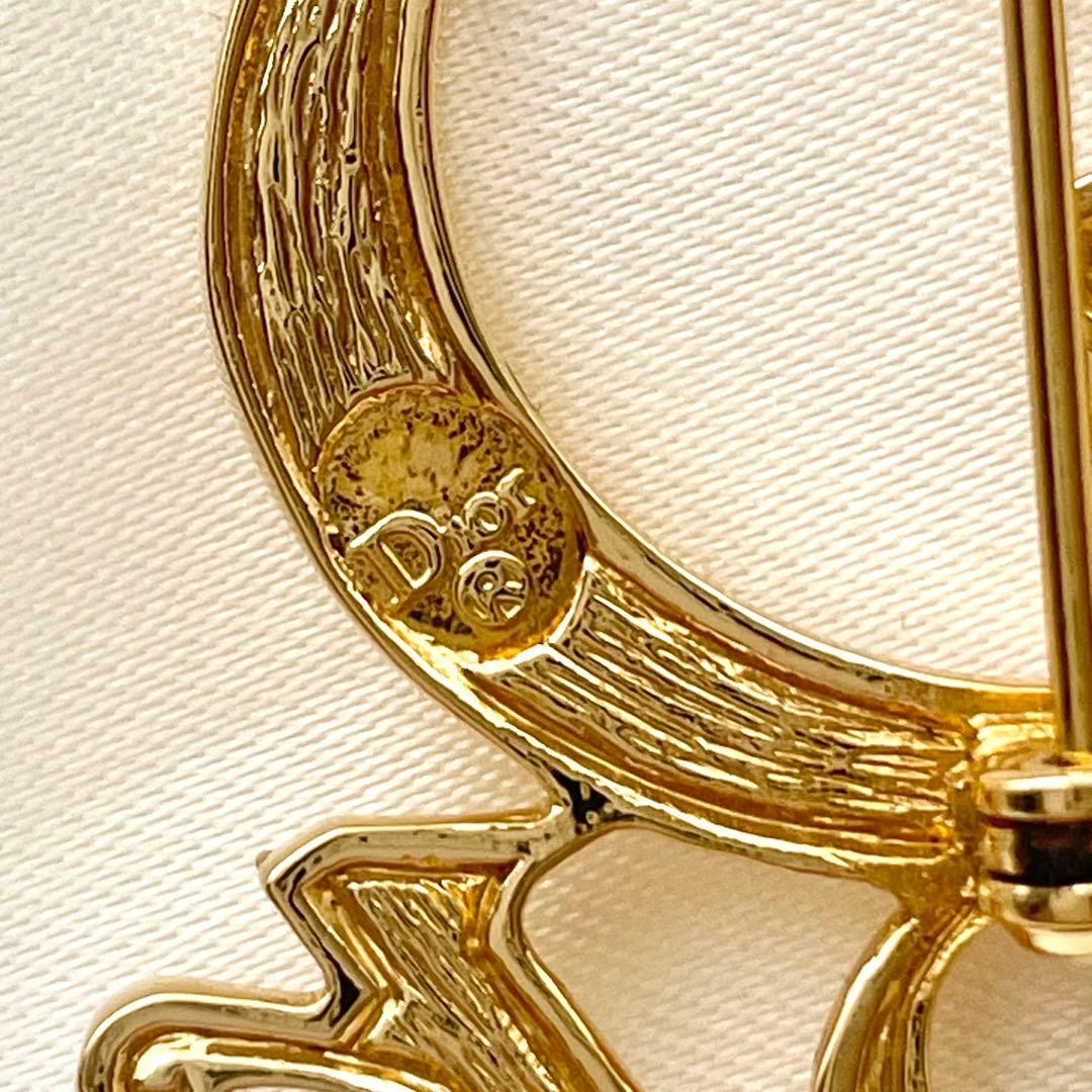 希少 Christian Dior ブローチ　ロゴ　ヴィンテージ　ディオール