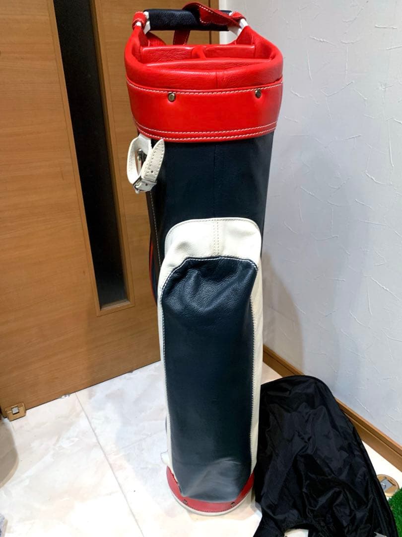 ほぼ未使用　完全完売　サンマウンテン　本革/レザー　キャディバッグ