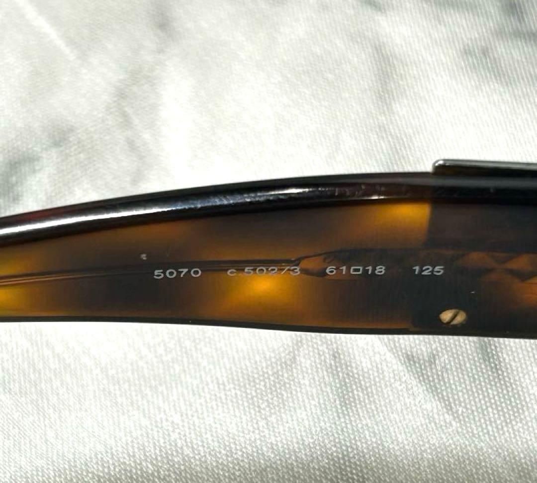 シャネル CHANEL サングラス サイドロゴ付き べっ甲 ブラウン系