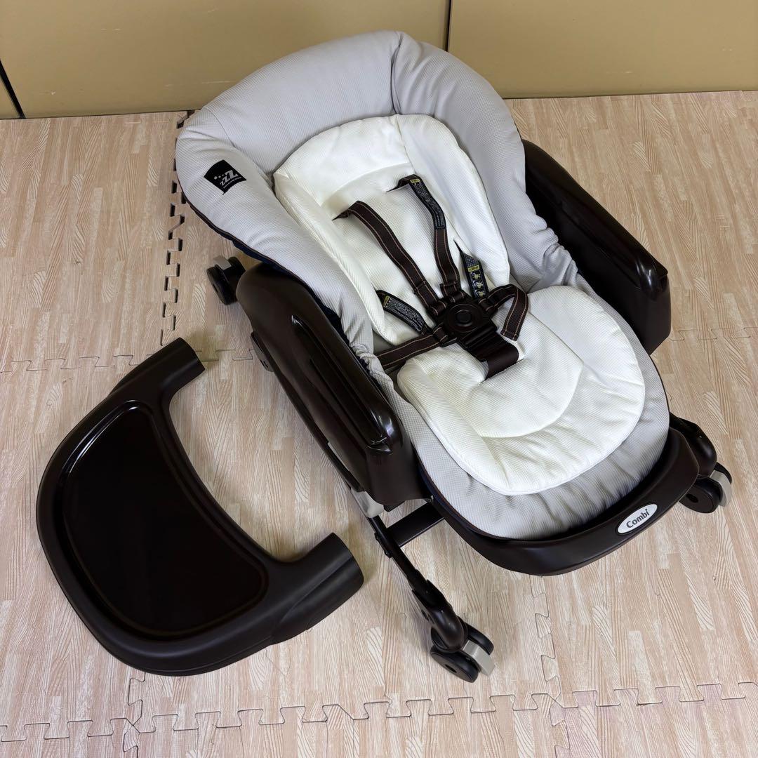 クリーニング済　☆未使用に近い☆　コンビ　ハイローベッド＆チェア　ネムリラ