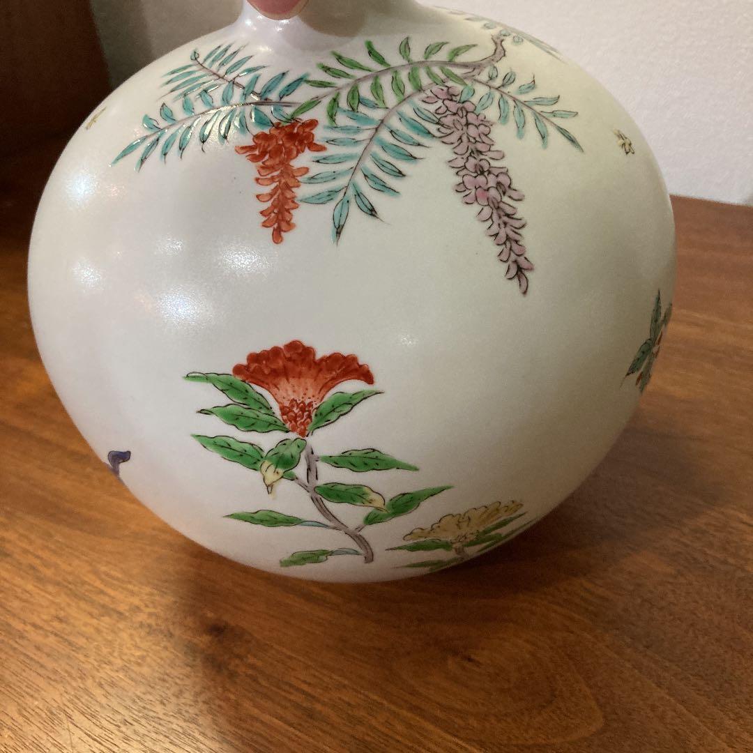 花瓶　岩尾對山窯 有田焼