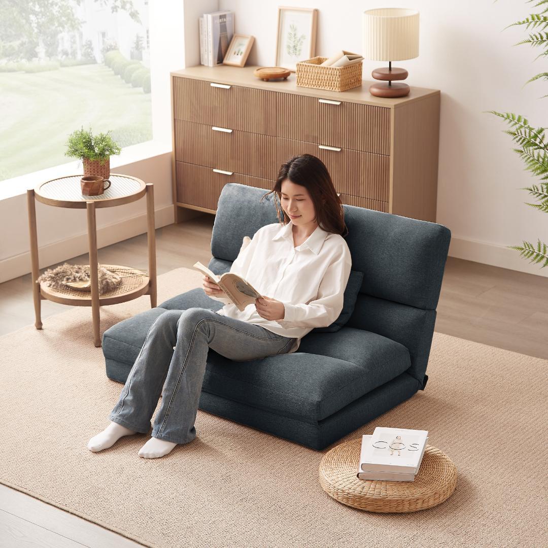 折りたたみ ソファベッド 座椅子 幅103cm 2人掛け ソファ リクライニング