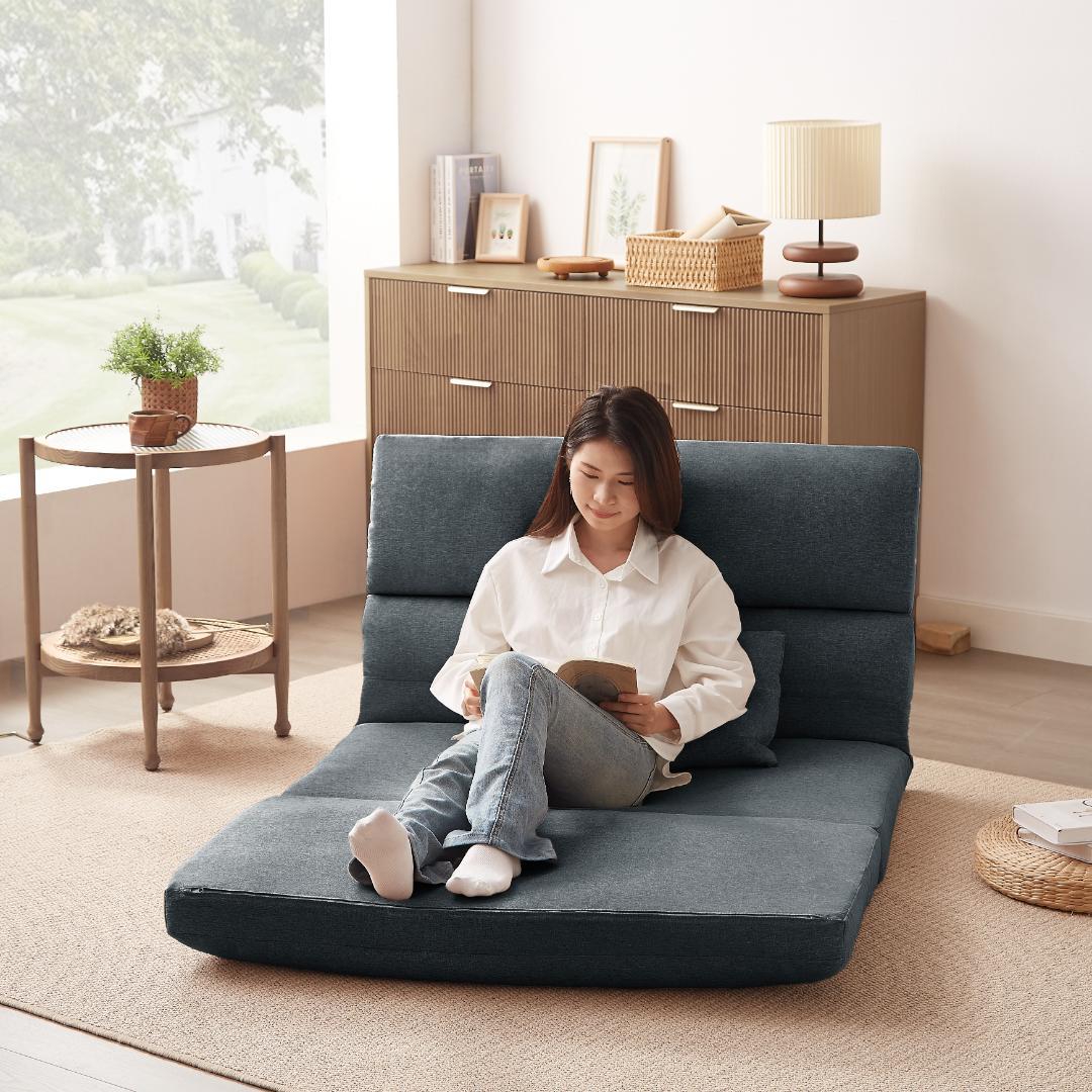 折りたたみ ソファベッド 座椅子 幅103cm 2人掛け ソファ リクライニング