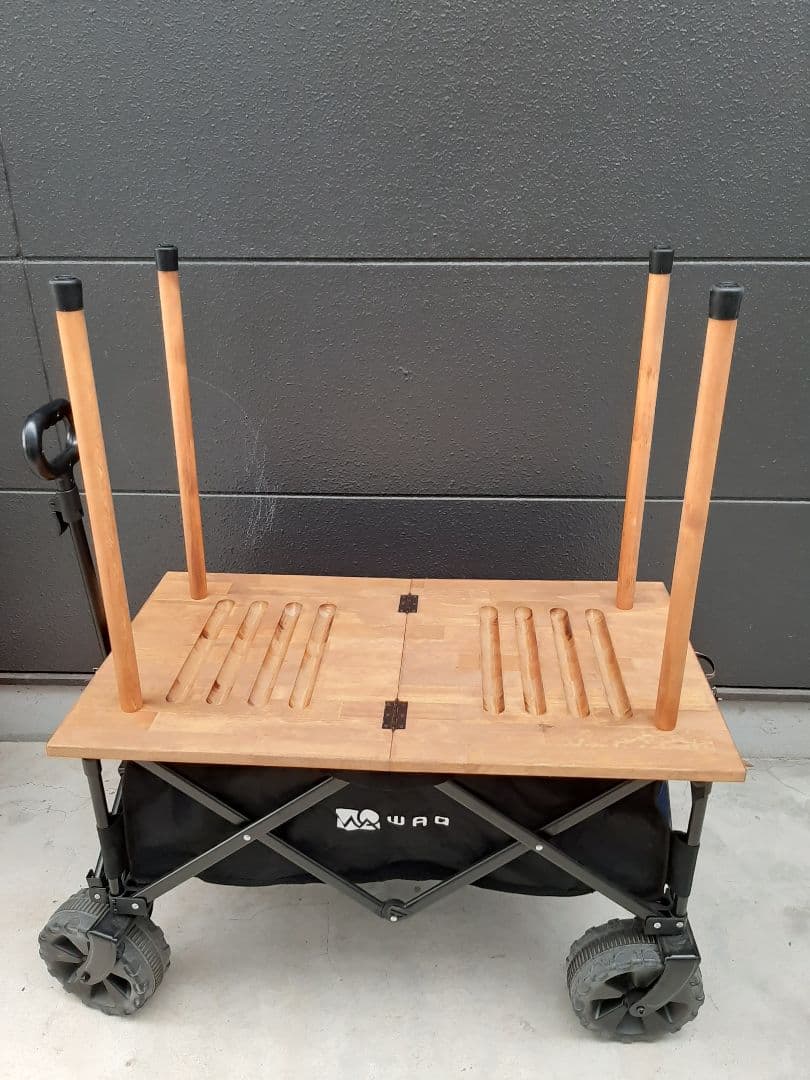WAQ キャリーワゴン専用　木製テーブル