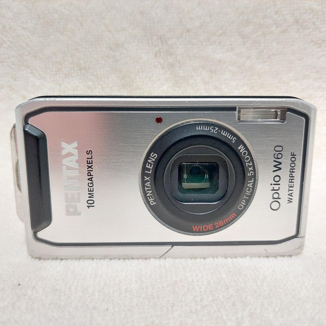 PENTAX コンパクトデジタルカメラ OptioW60 シルバー 防水