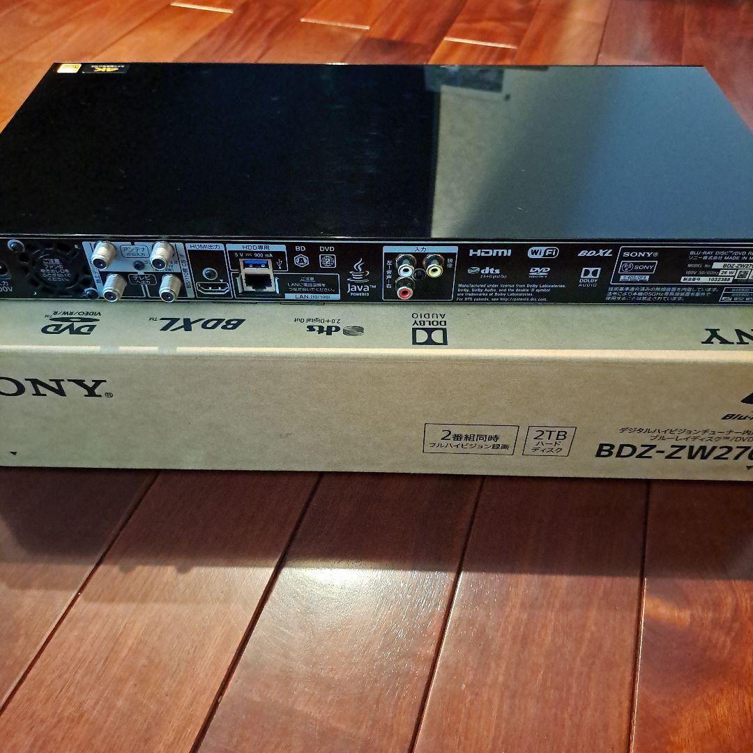 SONYブルーレイ　BDZ-ZW2700