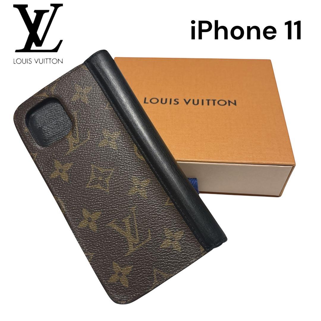 ［正規品］ルイヴィトン　iPhone 11 手帳型ケース　モノグラム　ブラウン