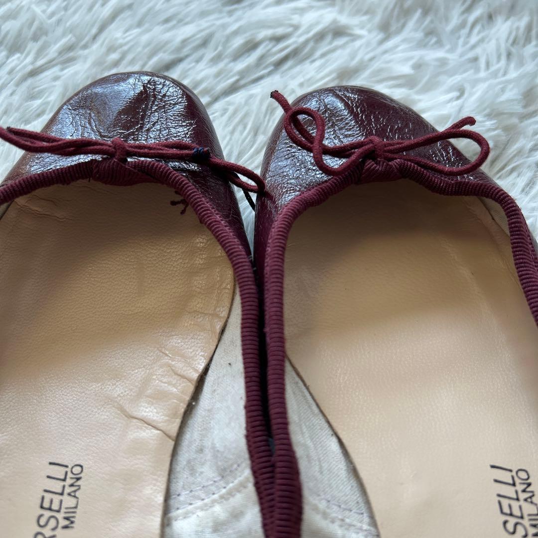 【新品】E.PORSELLI×Plage 別注バレエシューズ ワインレッド 35
