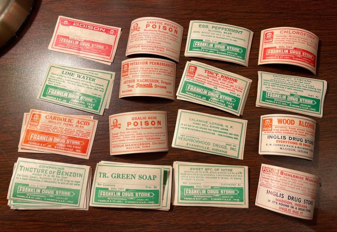 他の方はご購入お控え下さい　海外　ファーマシーラベル　45種　61枚✖️3