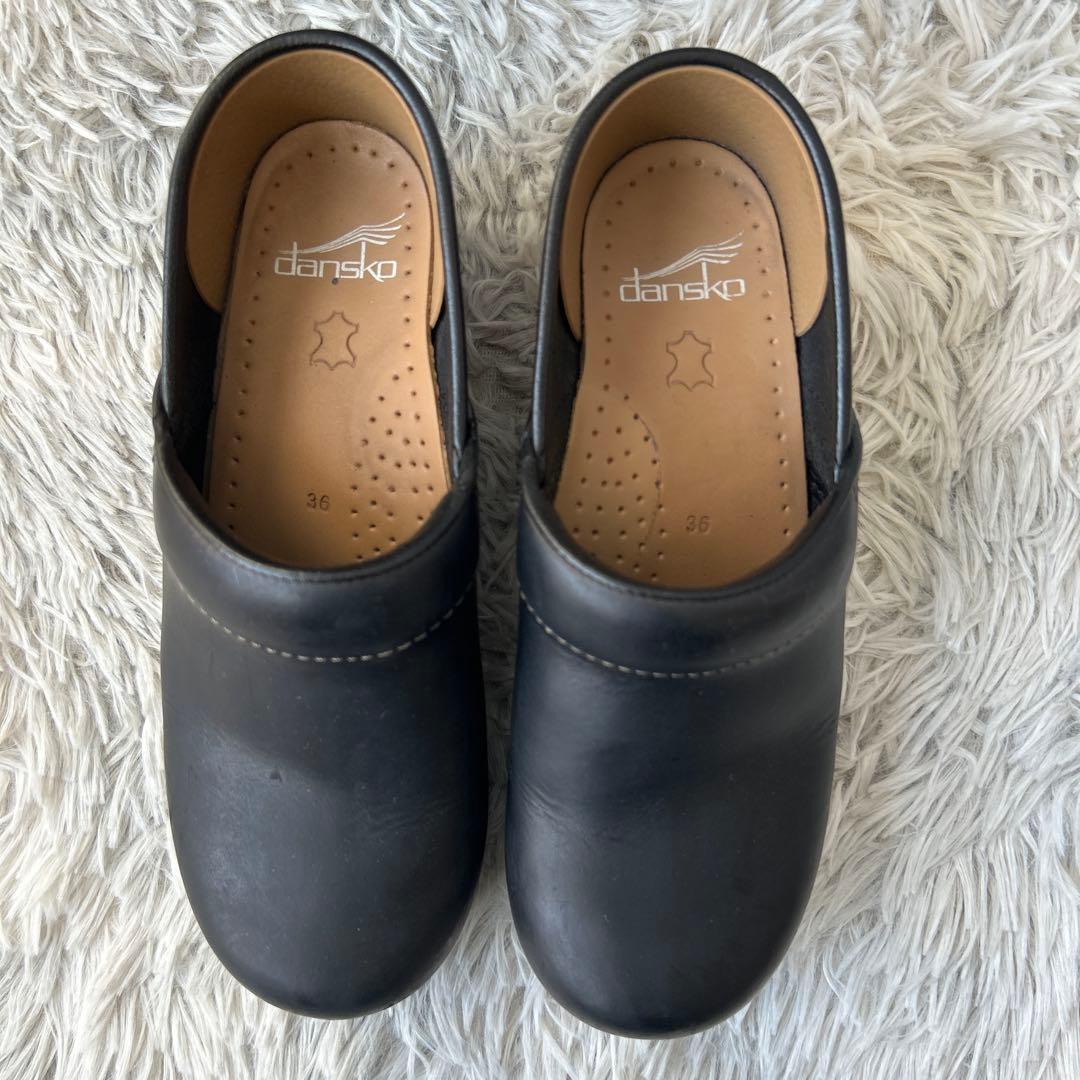 美品 dansko Professional ブラック 木目調ソール 36サイズ