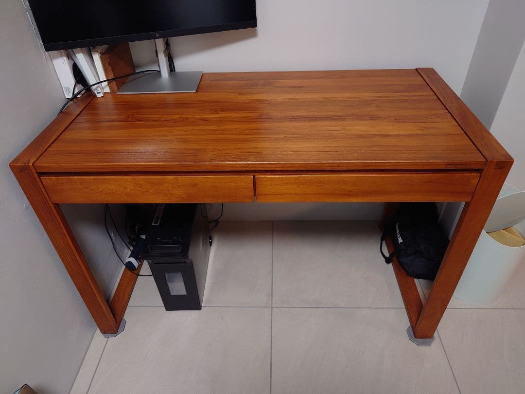 ぴ*ん様 SCANTEAK デスク チーク無垢材 120cm*60cm