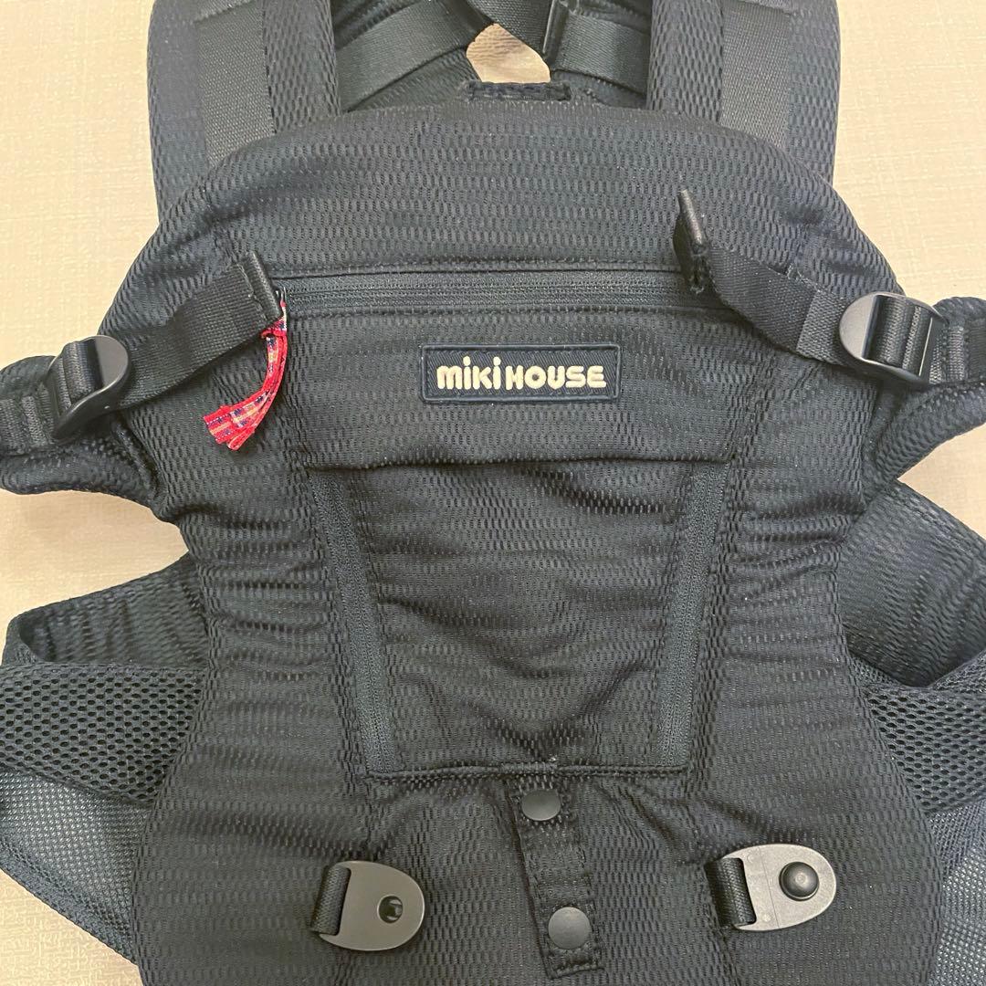 ミキハウス ファーストベビーキャリア 抱っこ紐　新生児 ブラック