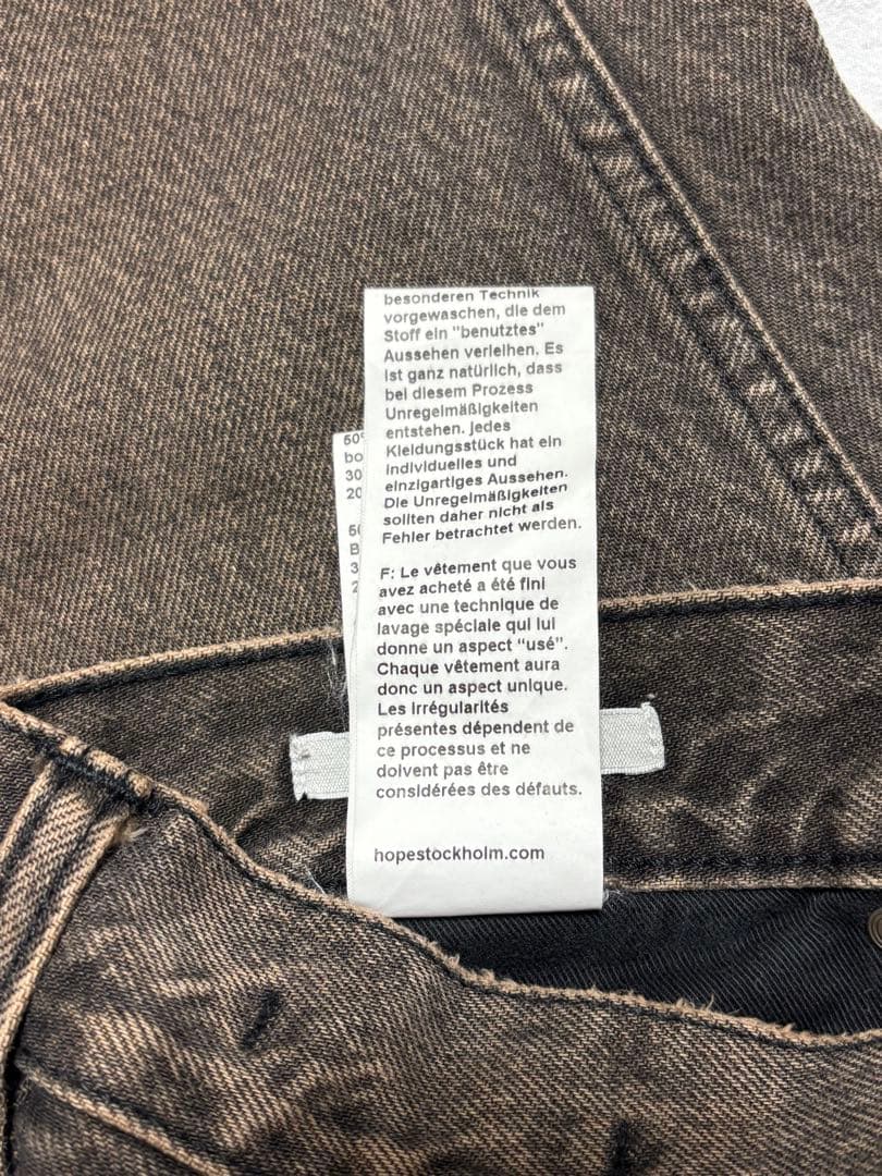 パンツ HOPE Criss Jeans Vintage Black dirt 30