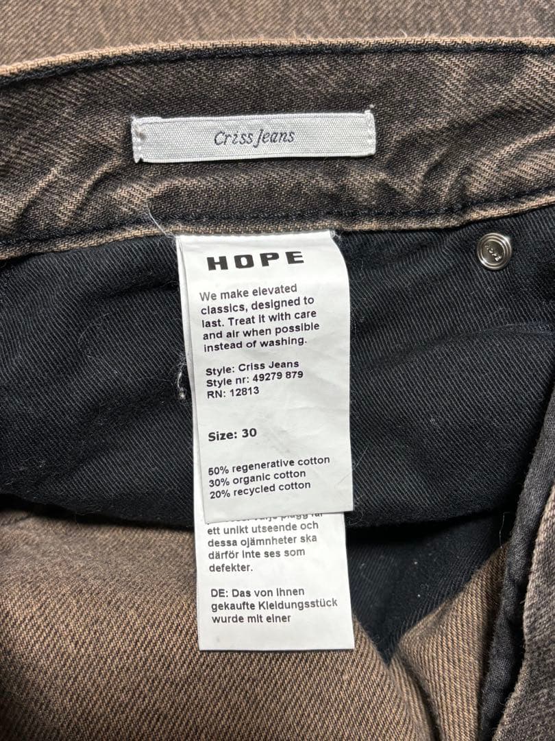 パンツ HOPE Criss Jeans Vintage Black dirt 30