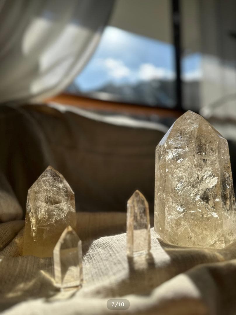 非加熱【シトリン】 天然 シトリン ミニ ポイント ブラジル産