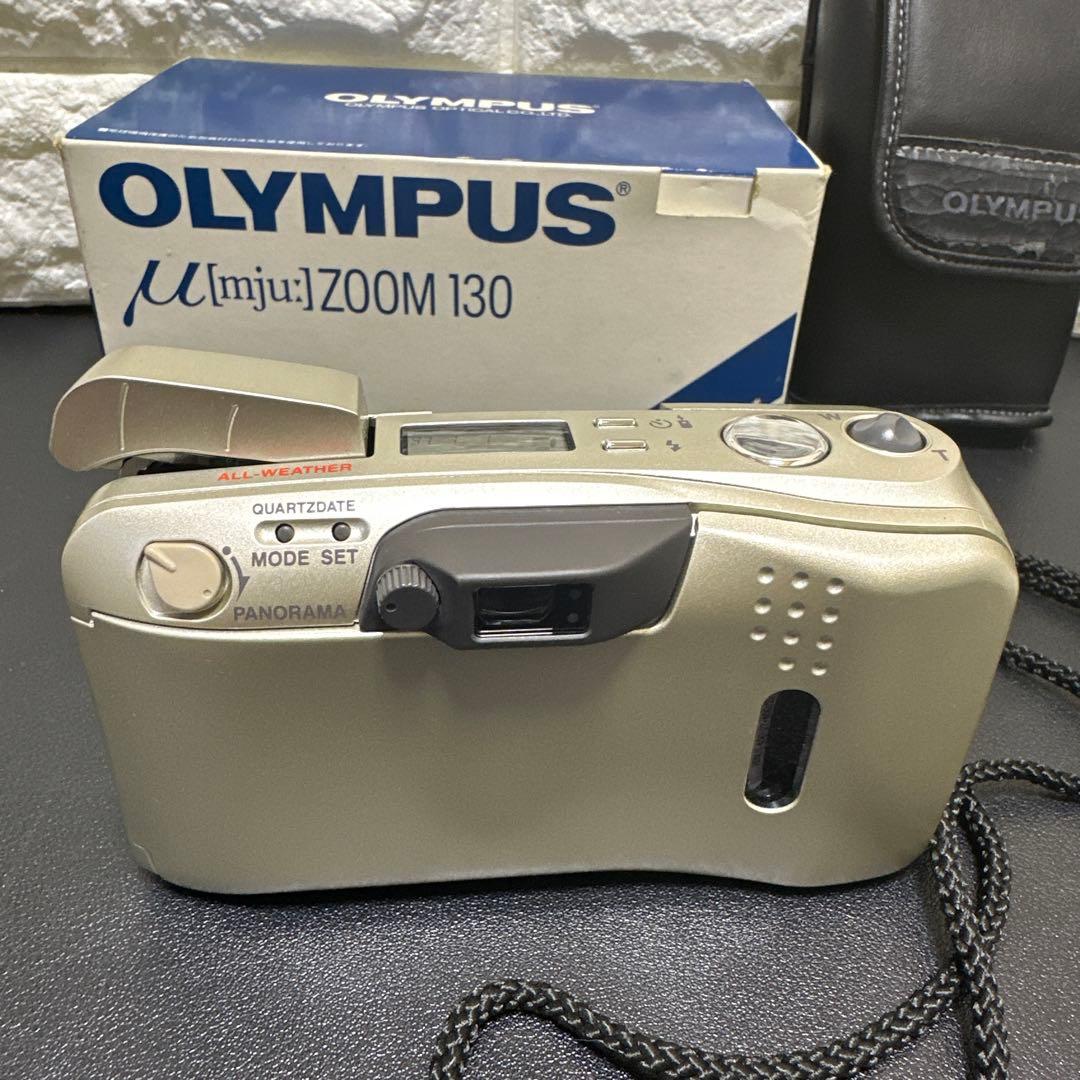 美品　OLYMPUS μ[mju:] ZOOM 130 動作確認済　元箱箱付き