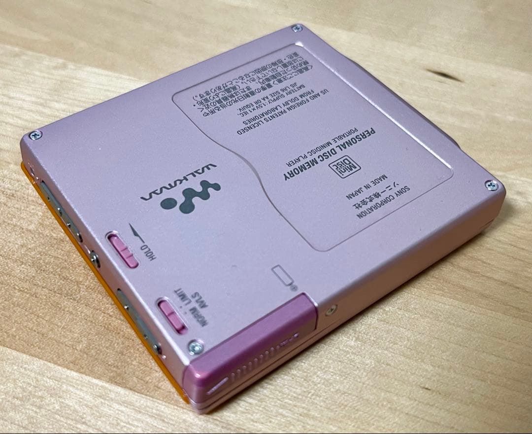ソニー SONY MD WALKMAN MZ-E700 ピンク 充電器 電池
