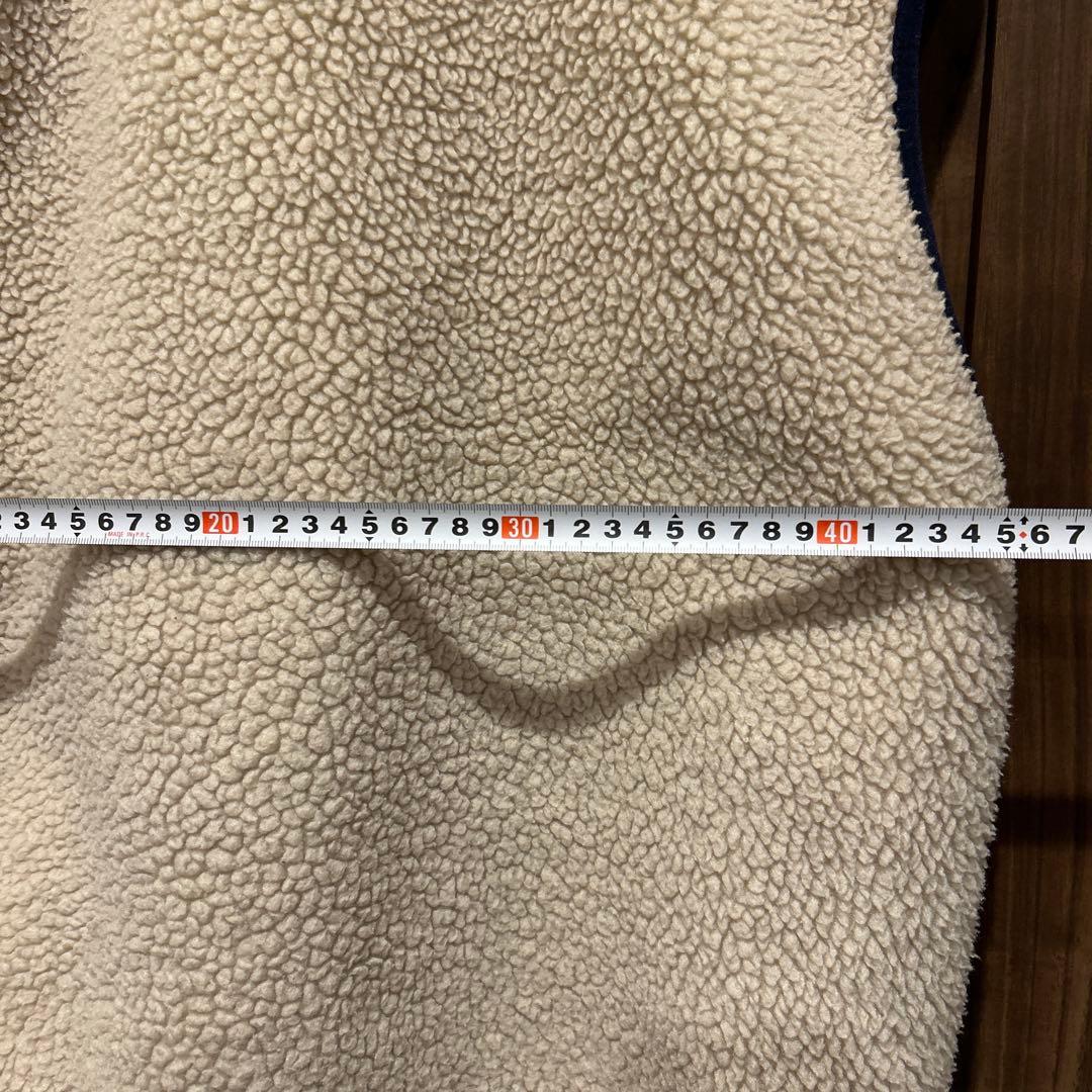 タナボタ様用patagonia レトロXベスト アイボリー/ネイビー　サイズM