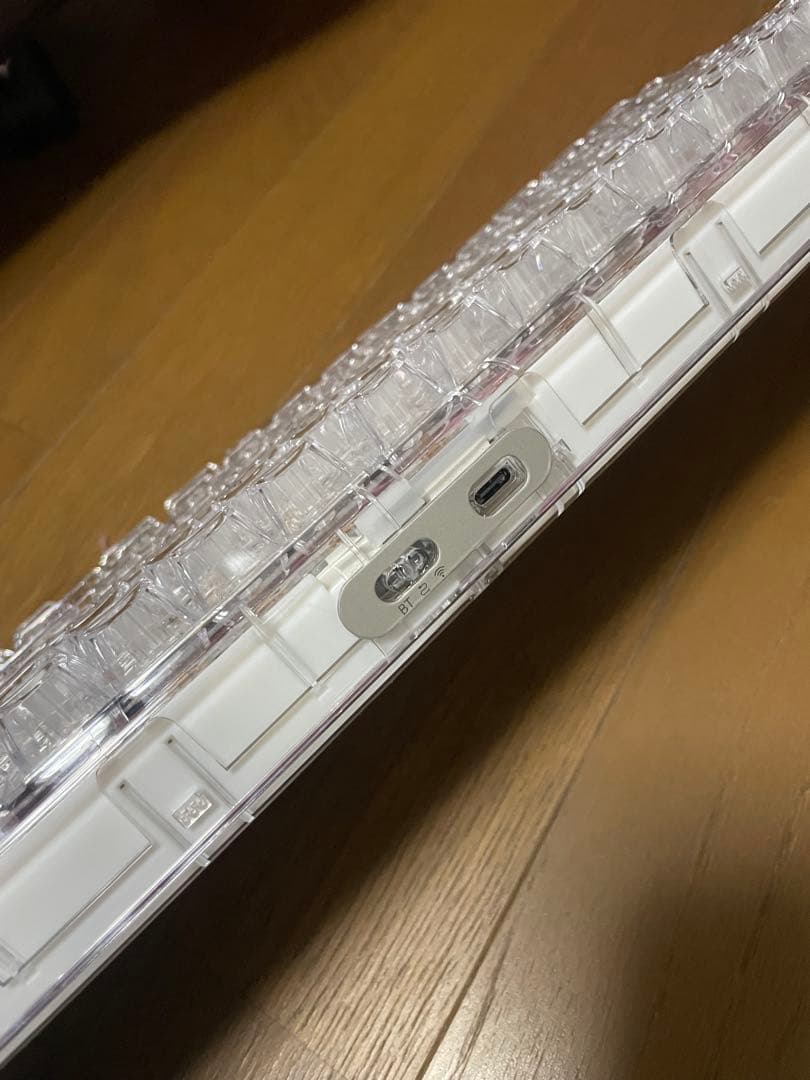 クリア 日本語配列キーボード USB-C